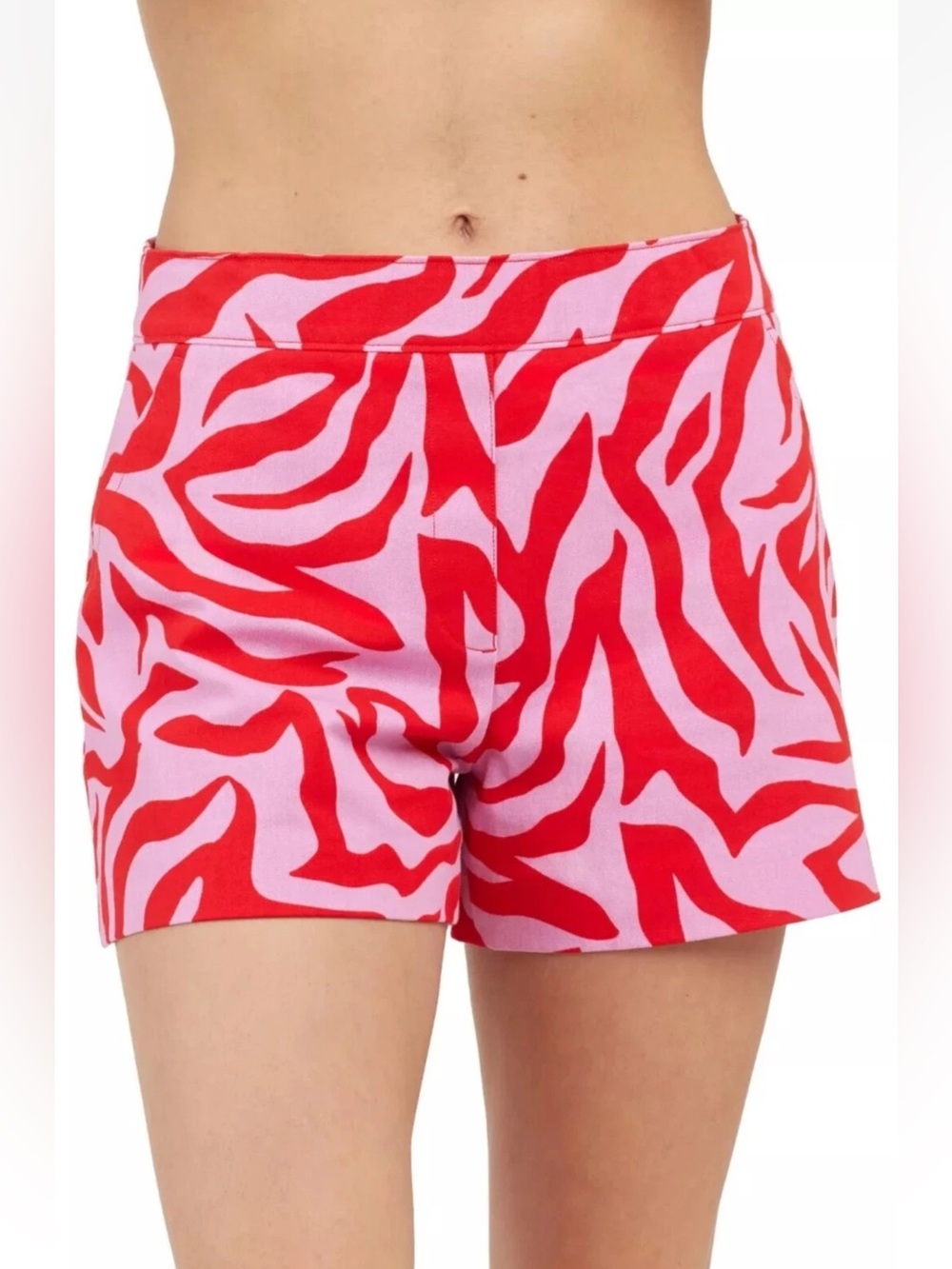 Spanx On The Go 4 Way Stretch Print Short Medium Zebra Stripe Tummy Shaping XS